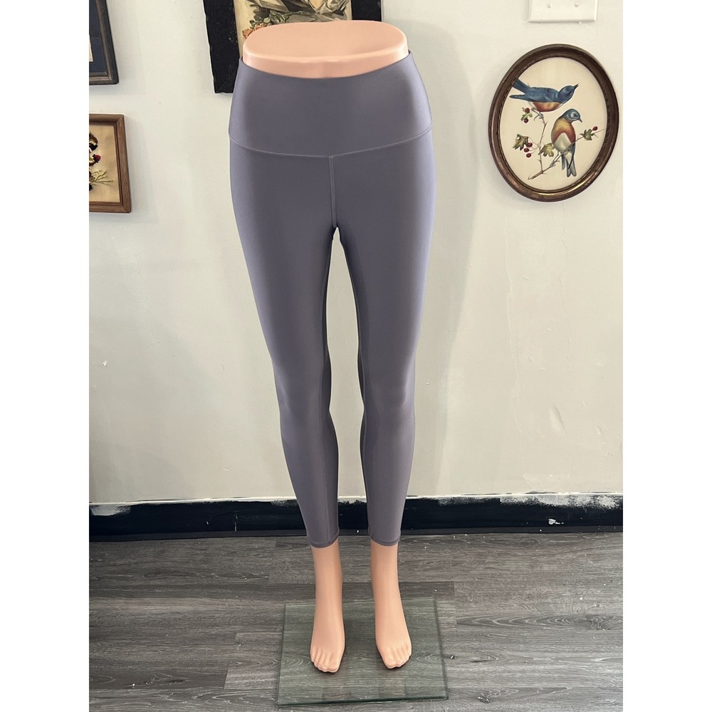 Alo Yoga Purple Grey High Waist Performance Athletic Leggings Pants Size S